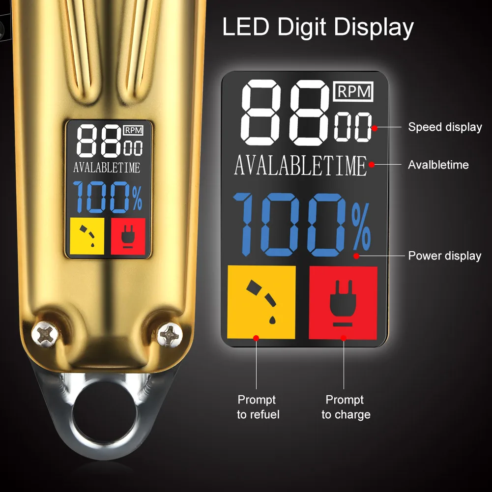 Машинка для стрижки волос Surker SK660 Pop, триммер для бороды, аккумуляторный, тихий