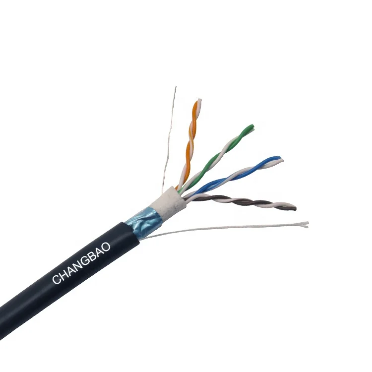 Changbao Cat5 Cat5e Ethernet Cable Outdoor Underground UTP FTP Waterproof 305m with Water Blocking Tape