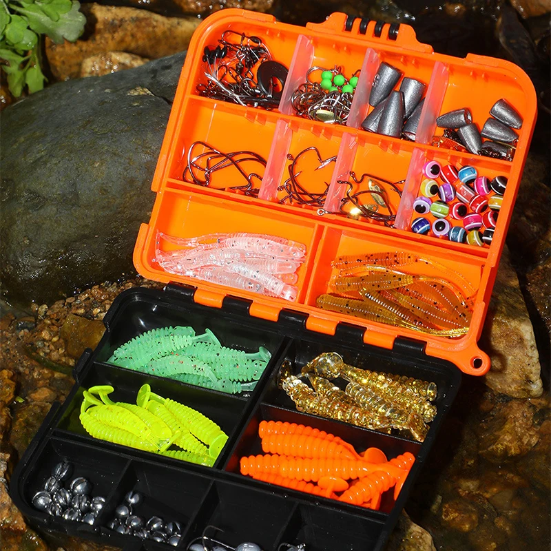 FEATHER 205pcs fishing bait Lures fishing accessories For Saltwater And Freshwater Outdoor Fishing Kit