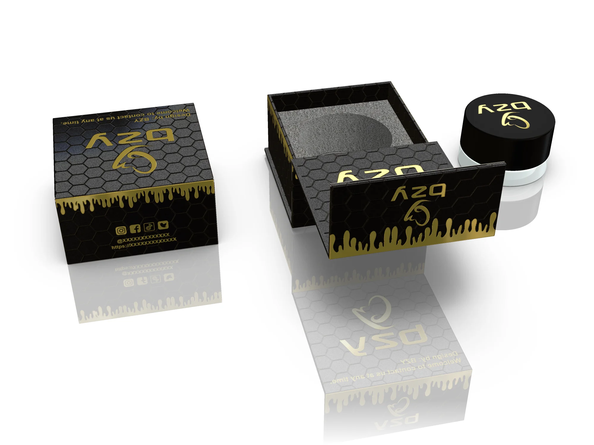 Custom Luxury Magnetic Paper Packaging Box Bottle Cosmetic Candle Paper Jars Box For Jar