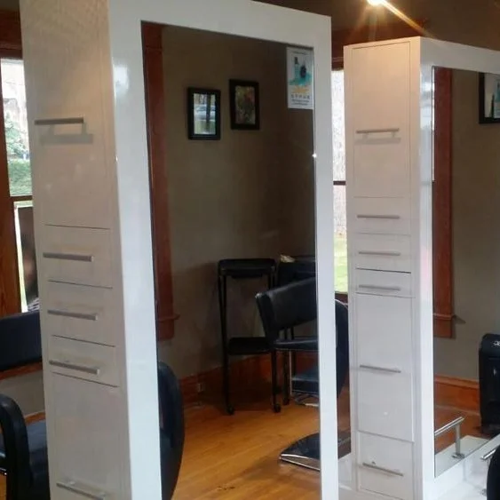 beauty mirror station hairdressing salon styling stations double sided salon station