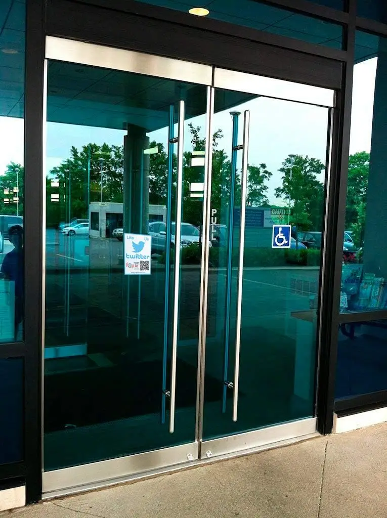 2023 Online Hot-sale Pay with Crypto QR Code and NFC Tag Stickers Two-sided Storefront Window Decal Stickers