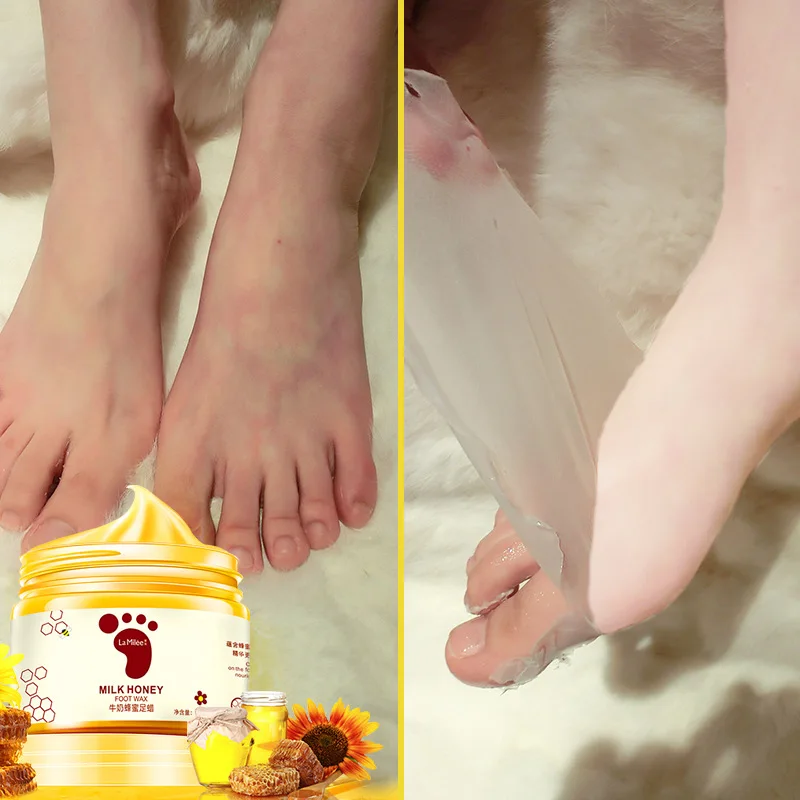 Wholesale Hand Care Organic Honey Hand Wax Moisturizing Exfoliating Calluses Milk Hydrating Whitening Foot Mask Peeling