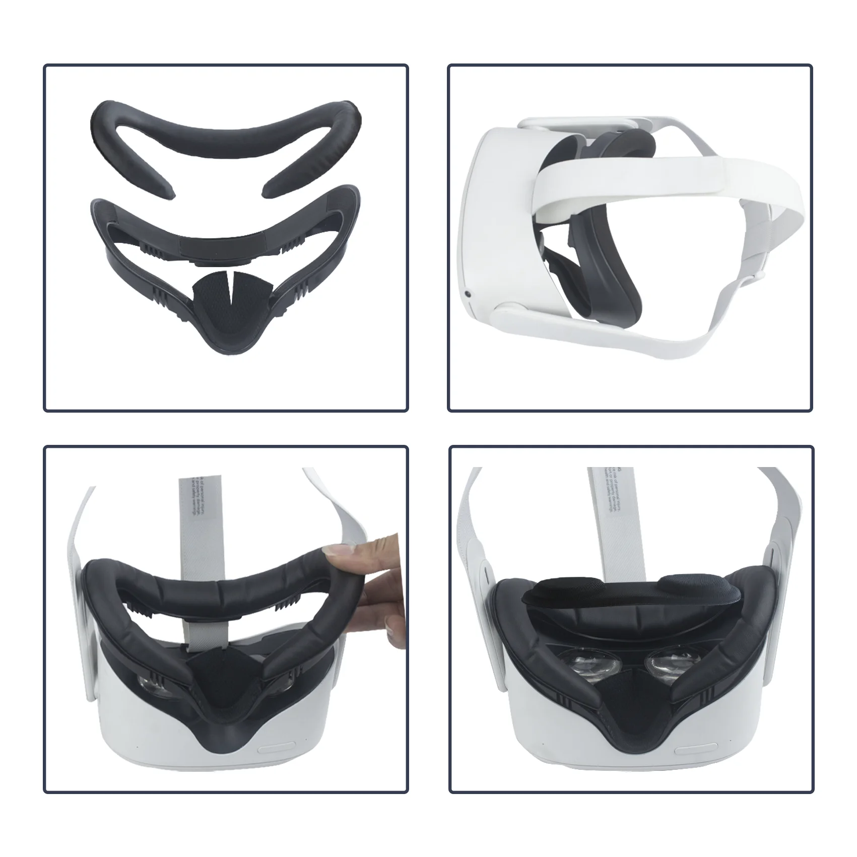 FOR VR Glasses Replacement Face Pad Upgrade Accessories suitable for Oculus Quest 2 Sweat Resistant Lens Cover Leather Pad