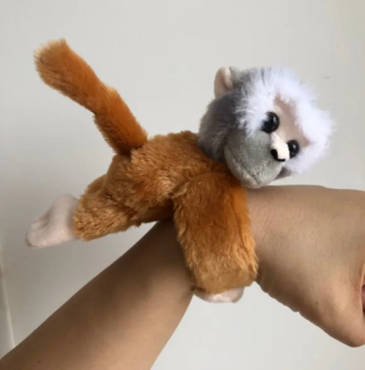 Huggers turtle Plush  Slap Bracelet Stuffed Animal  Kids Toys  8-9 inches Customeizd Plush monkey stuffed animal toys