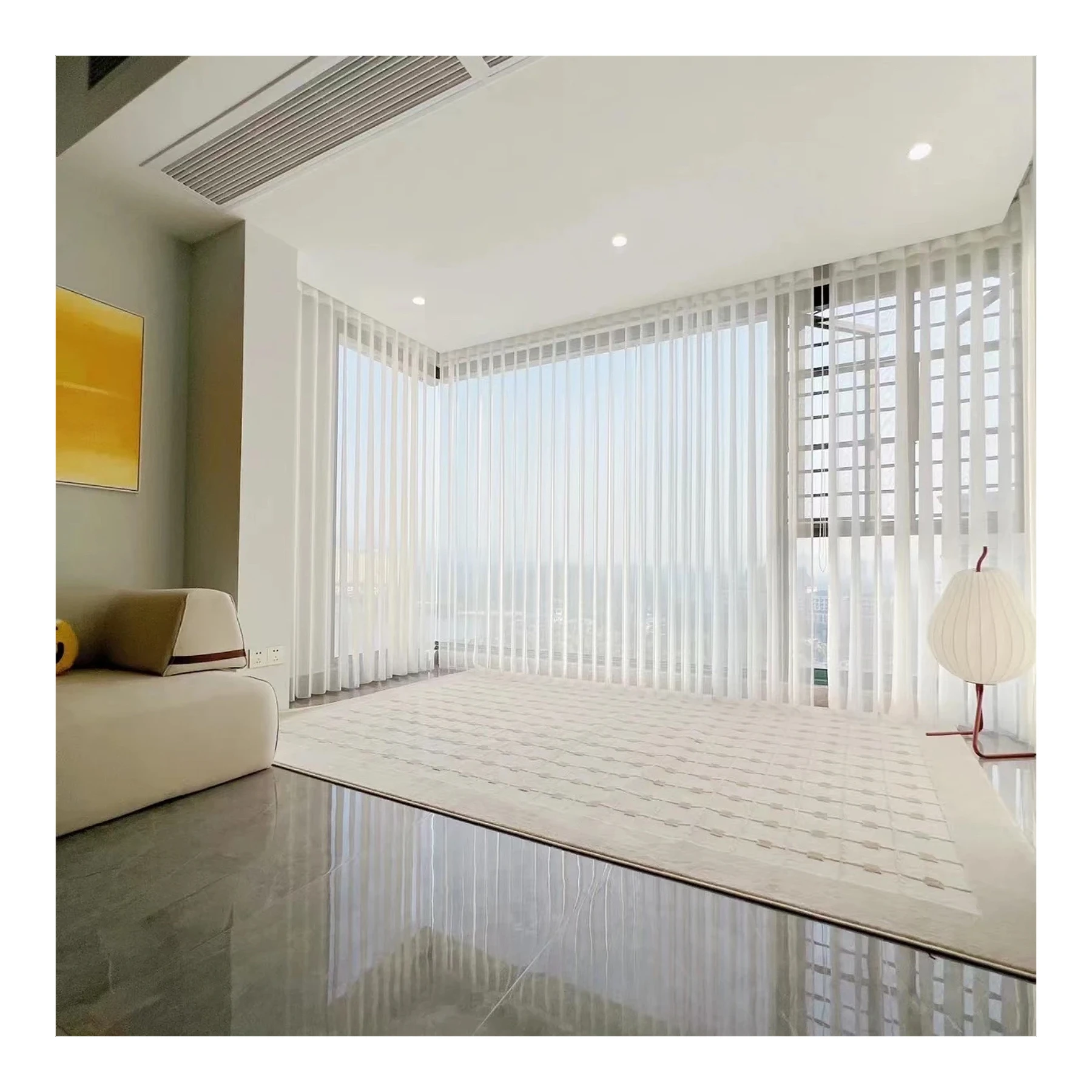 Dream Curtain Vertical Blinds Sheer Fabric Motorized Vertical Blinds For Sliding Doors French Windows Living Room
