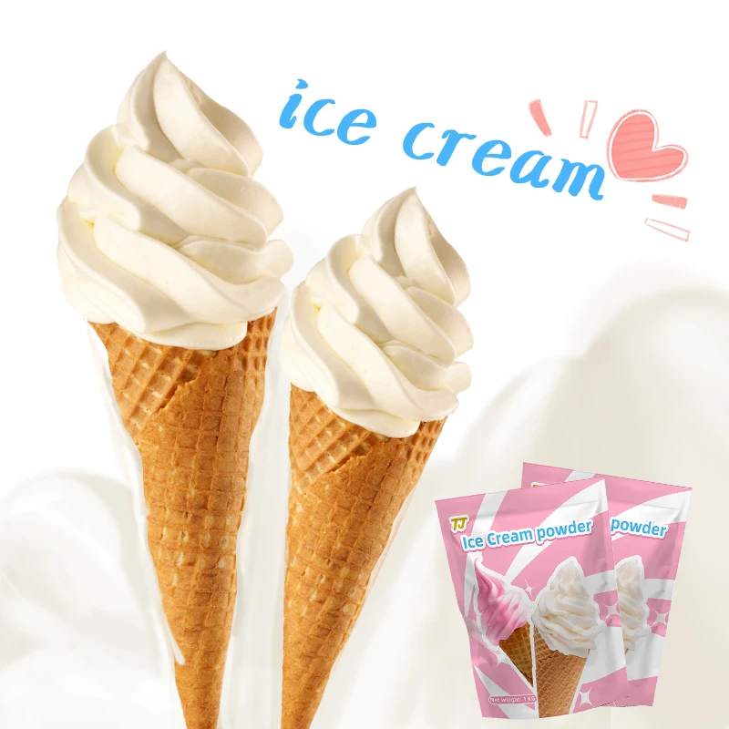 Soft ice cream powder commercial 1kg bag ice cream machine cone raw material passion fruit flavor