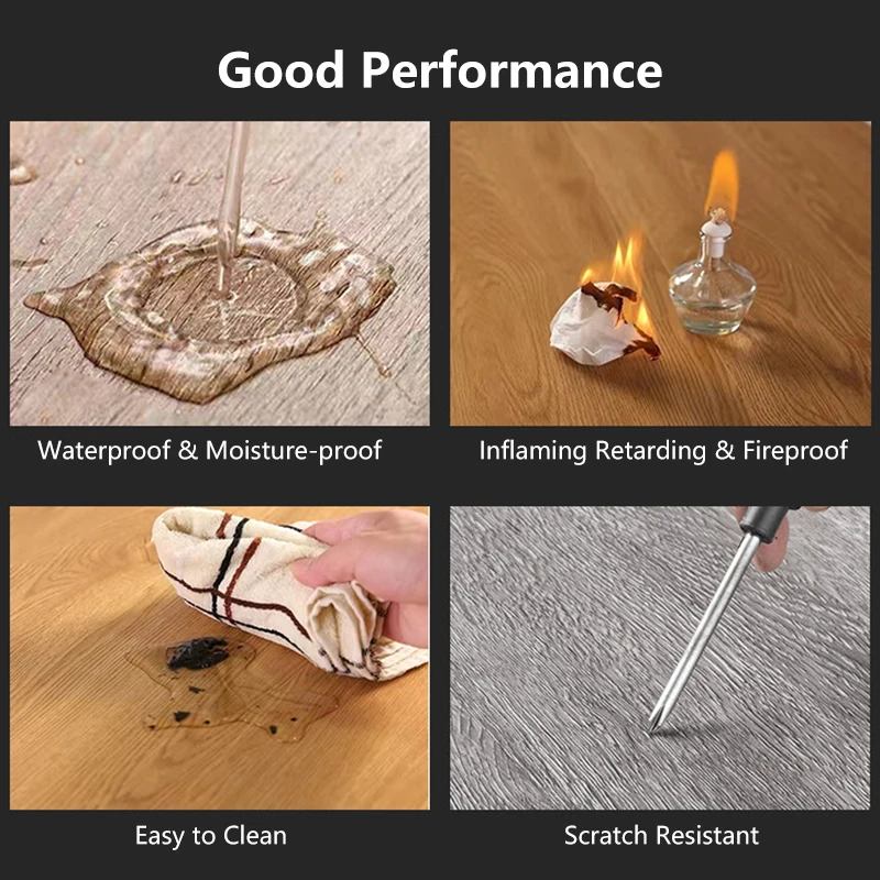 Waterproof And Fireproof Spc Click Vinyl Plank Virgin Material Vinyl Floor Spc Flooring 8mm