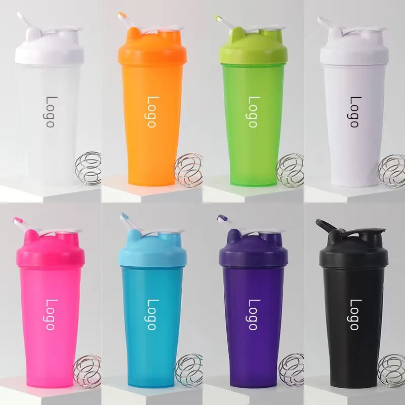 Customized Shaker Water Bottle Blender Shaker Bottle Custom Gym Protein Bottles Print Logo Sport Plastic BPA Free Promotion