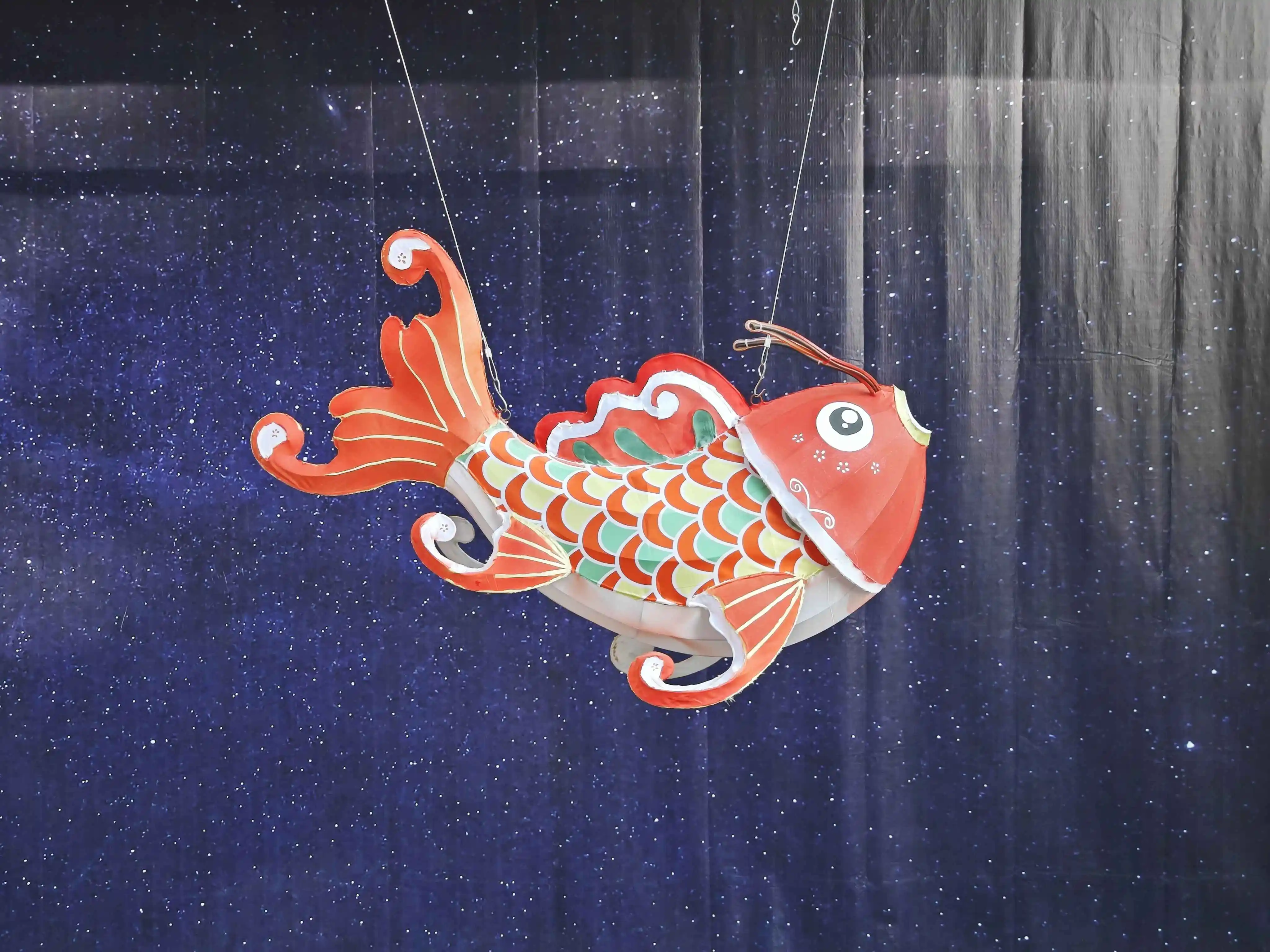 Perfect Quality Beautiful Magnificent Solemn Respectful Exquisitely Detailed Fish Lamp