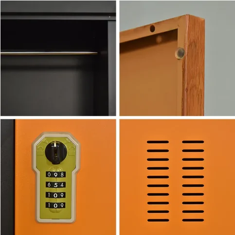 Modern Sports Fitness L Z shape wardrobe Steel Gym school locker cabinet 4 doors metal storage cabinet