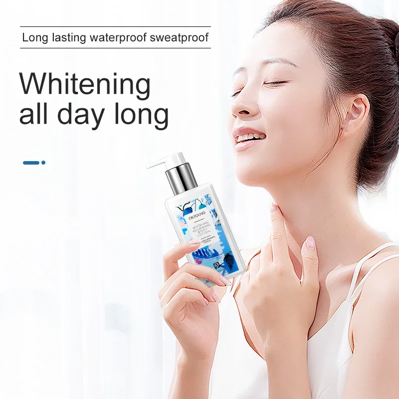 Hot Private Label fast body lotion Arbutin Fast skin care Whitening Body Lotion For Black Skin