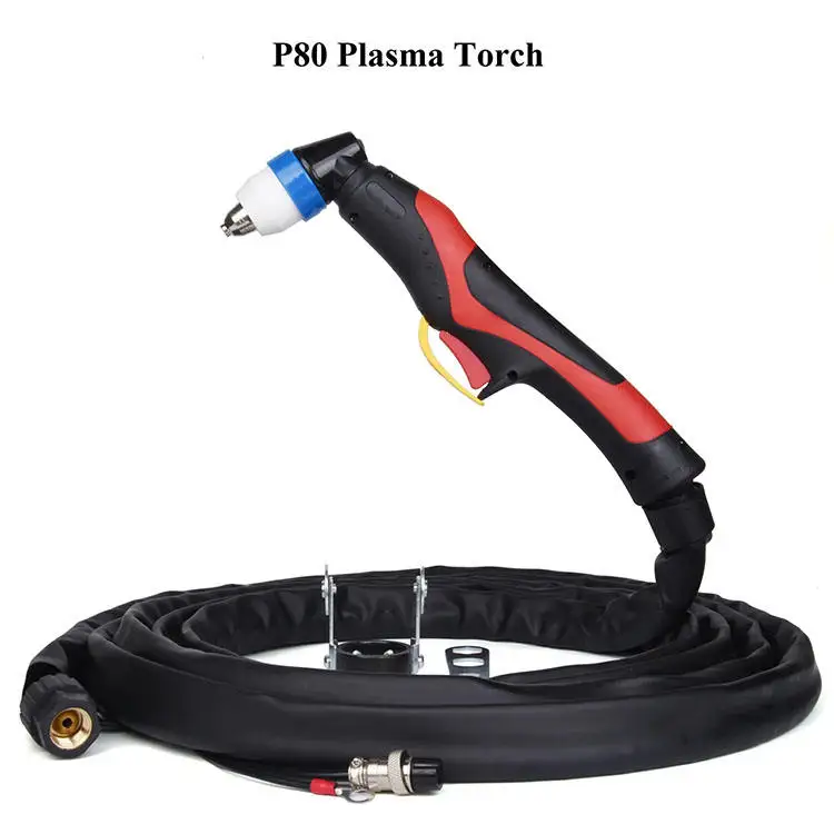 Direct Factory Price P80 Plasma Machine Cutting Torch Straight Handle Plasma Torch With P80 Model Curved Head