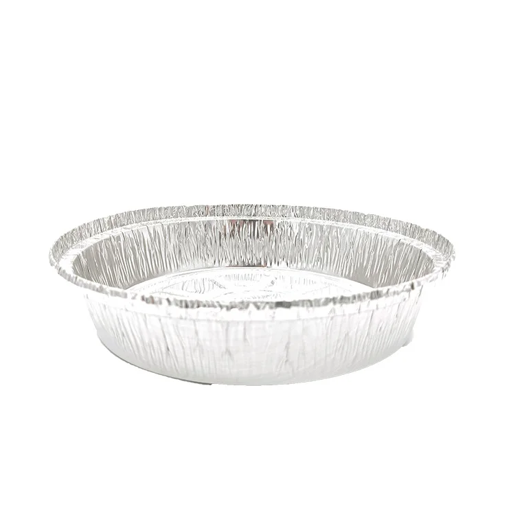 
Eco-Friendly Round 2 4 compartment food packing disposable aluminium foil food tray 