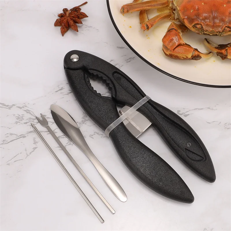 Multifunctional Sea Food Tool Portable Lobster Crackers and Picks Set for Crack Open Every Part of Crabs