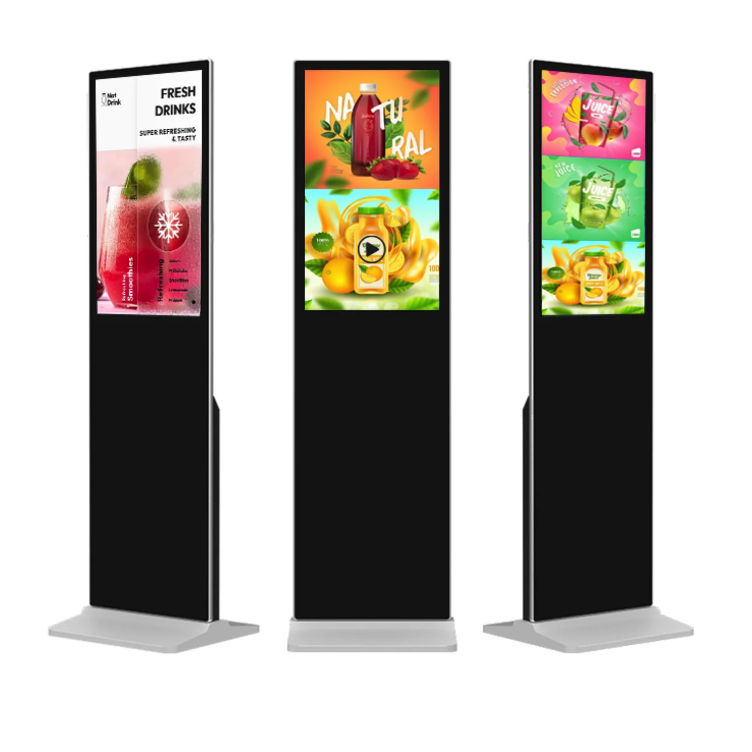 32 To 55 Inch Floor Stand Advertising Kiosk Lcd Advertising Kiosk Player Vertical Digital Signage Display