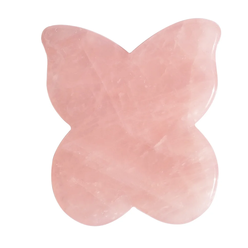 Natural Jade Gua Sha Scraper Board Massage Rose Quartz Jade Guasha Stone For Face Neck Skin Lifting Wrinkle Remover Beauty Care