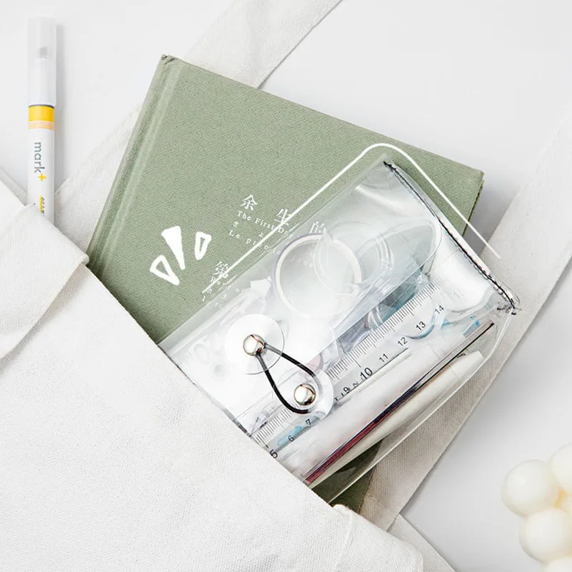 High Quality Pen Packaging Bag Transparent Zipper Pencil Case Plastic Pvc Pen Case
