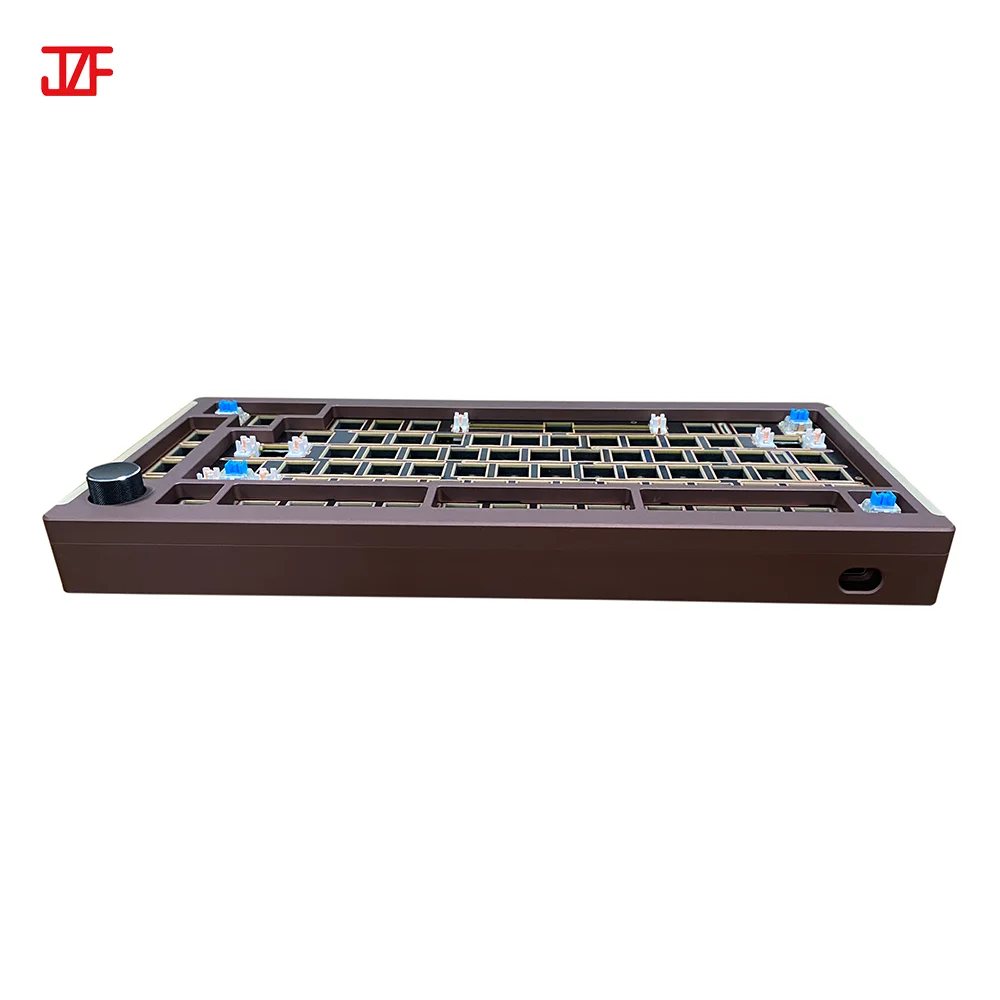 Three mode Mechanical keyboard Ergonomics Bluetooth VIA custom kit programmed CNC pcb diy mechanical keyboard