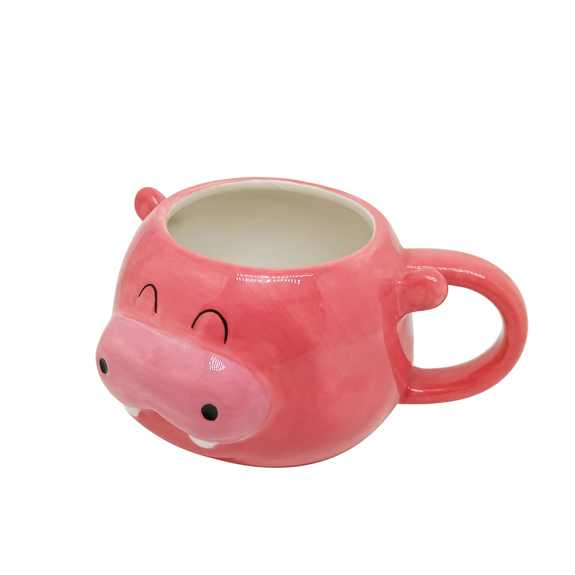 OEM Coffee Mugs Cute Pink Piggy Ceramic Cups Custom Wholesale Factory Birthday Mugs Milk 3D Mugs