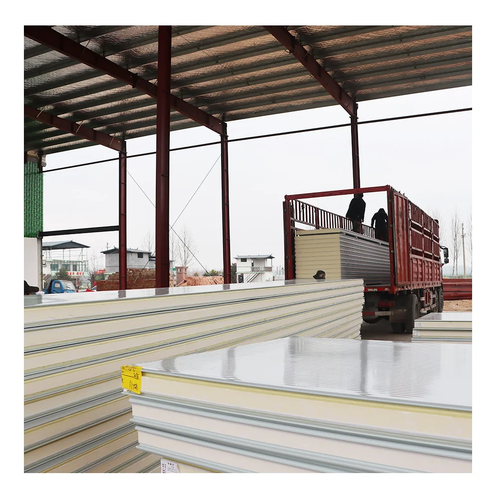Sandwich Panel Fireproof Cold Room Polyurethane Foam Pu exterior Wall Sandwich panel