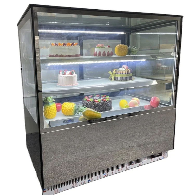 New design luxury Cake Showcase display freezer