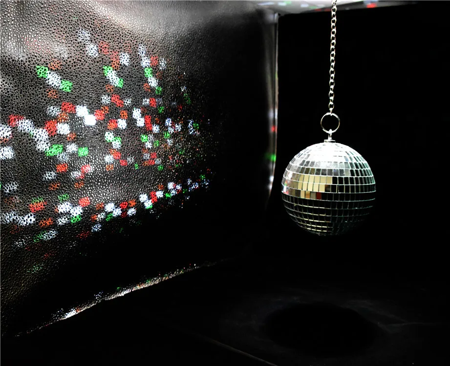 Хит продаж, светодиодный диско-шар на батарейках, зеркальный отражатель, украшение для вечеринки, освещение для клуба, зеркальный шар