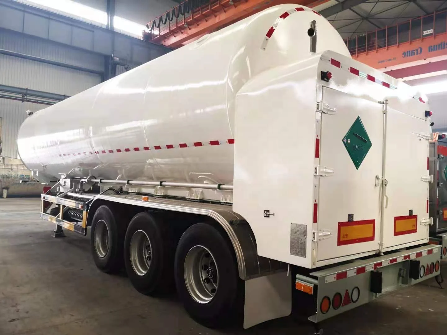 China plant 3 axle Liquid argon transport Tanker Semi Trailer Gas Generation Equipment truck trailer