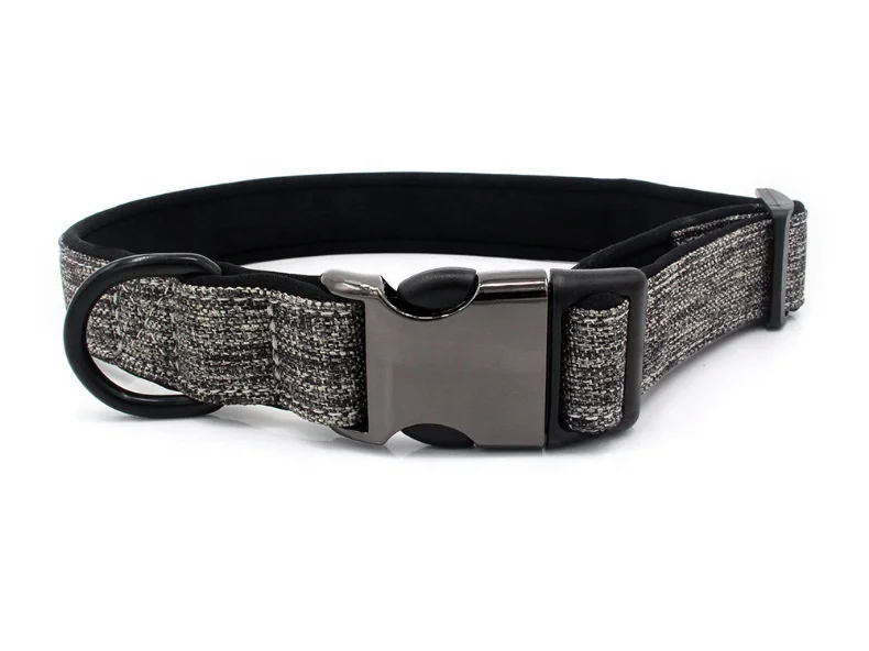 Beautiful Design Adjustable Soft Material Pet Puppy Dog Collar with Metal