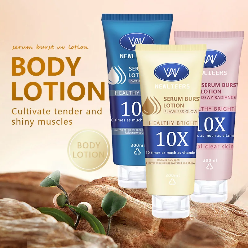 Cross-Border 300ml Body Lotion with Large White Essence Vitamin C Niacinamide Vaseline Repair for Adults Moisturizing Cream