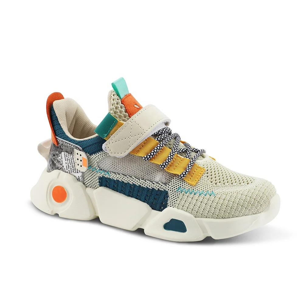 Нескользящие кроссовки на толстой подошве с вентиляцией на одной ноге; Детская повседневная обувь; Спортивная обувь из материала EVA