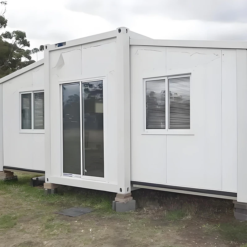 Container moder building structure shed by steel structure home fashion house red steel panel house container house