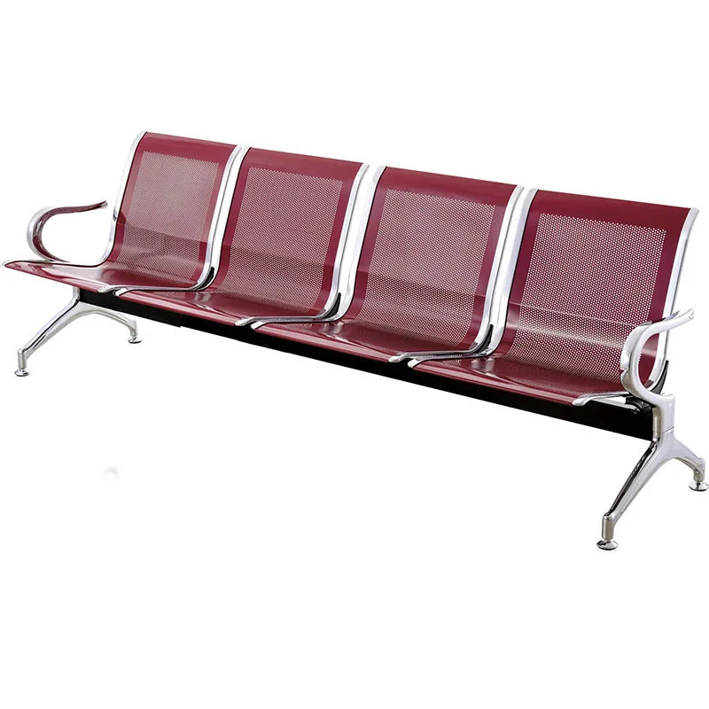 Airport Waiting Metal Waiting Chair Hospital Waiting Room Public Chairs Modern Airport 3 Or 4 Seater Gang Bench Seats