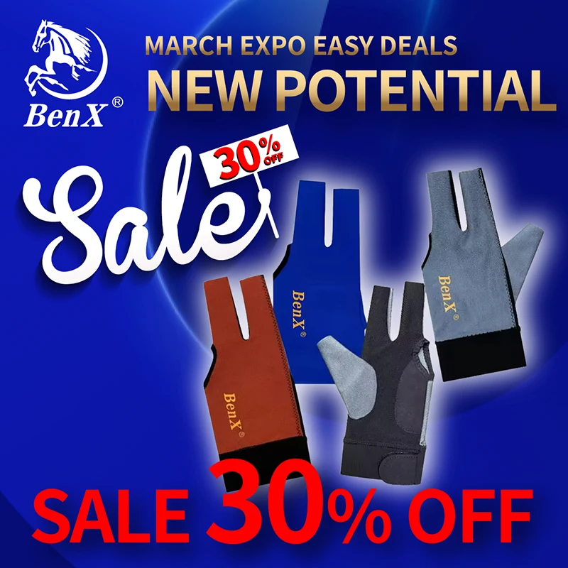 BenX professional player billiard-glove left hand for snooker pool