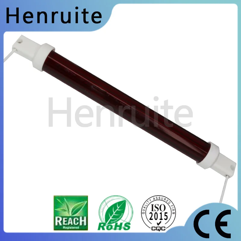 Jacketed Ruby Tube 19mm530mm1500w Halogen Lamps Quartz Infrared Heating Lamps For Car Painting