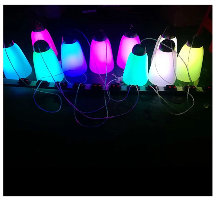Holiday Festival Decoration Outdoor Color Changing Christmas Fading LED RGB Breath Hanging Bulb Light Custom Decorative lights