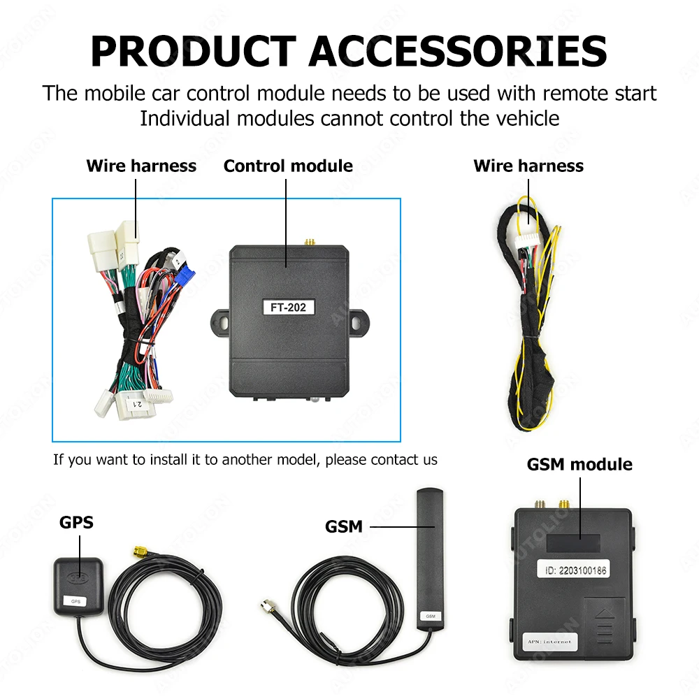 4G GSM Mobile Phone Control Car with Net Monitor Vehicle Condition Remote Start stop car lock unlock trunk release