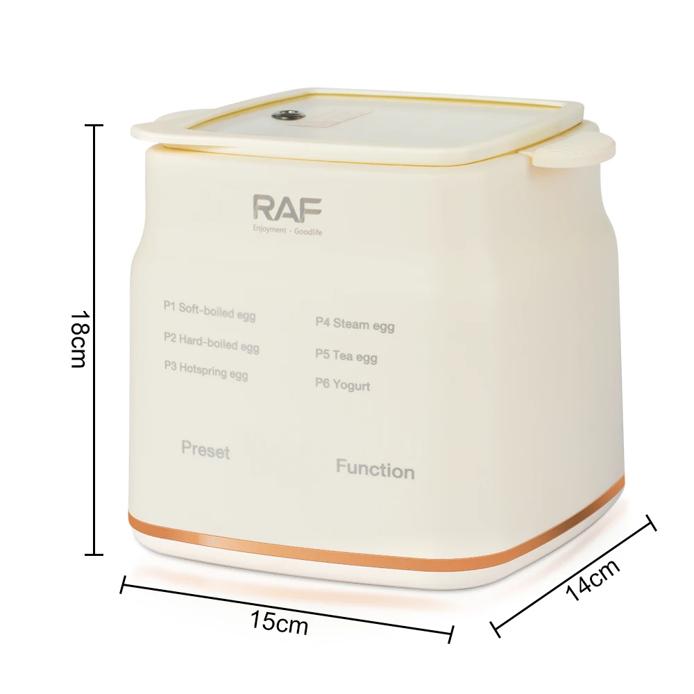 RAF Egg Cooker Rapid Healthy Electric Egg Cooker Easy to Peel Soft Boiled Eggs Digital Display