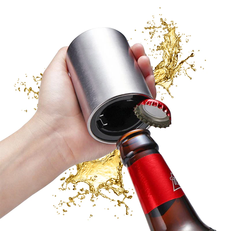Automatic Beer Bottle Opener Stainless Steel Bottle Opener Kitchen Bar Accessories Wine Bottle Opener
