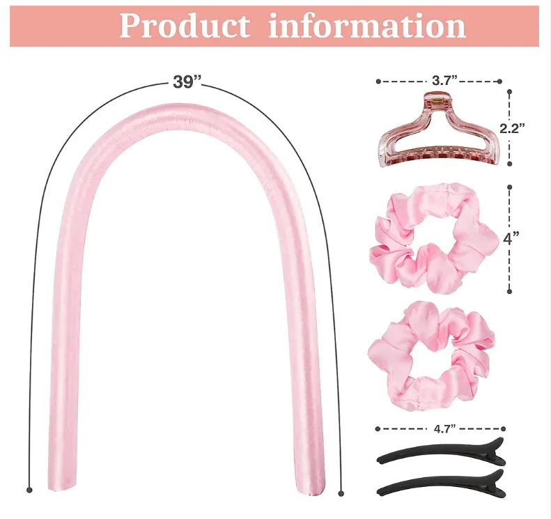 Hot Selling 10 Pieces/Set Curling Rod Headband Sets No Perm Sleeping Curl Artifact Headband Sleep Sponge Curling Stick