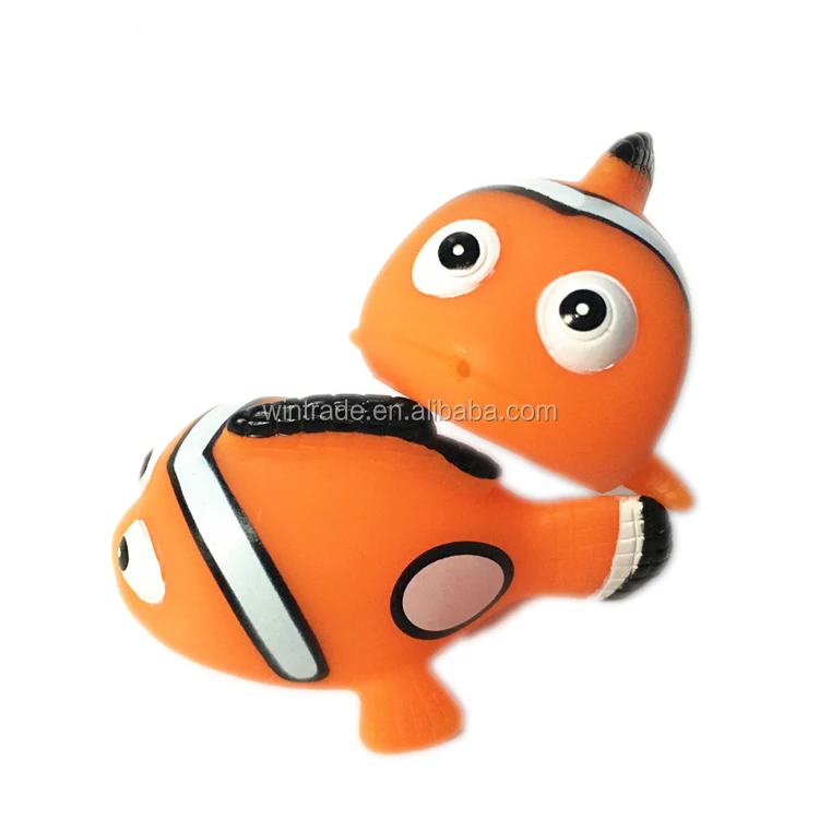 Kids Bathing Water Splashing Rubber Nemo Fish For Squirt Bath Toy