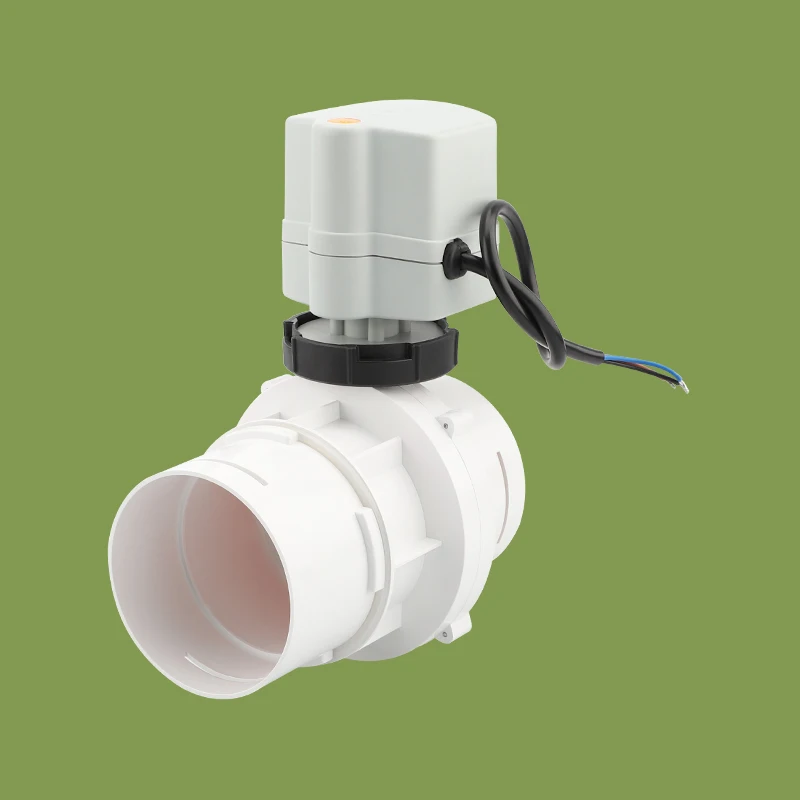 Electric HVAC System Duct Blocking Valve Gas ODM Normal Temperature Home Kitchen Air UPVC Other Valves Clip-on Regulating 75mm