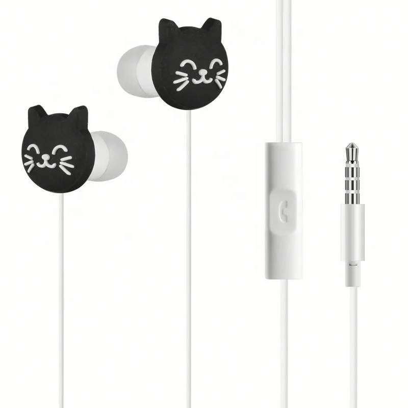 
Shenzhen pvc In-ear earphones, mini high quality music microphone cartoon earphone oem 