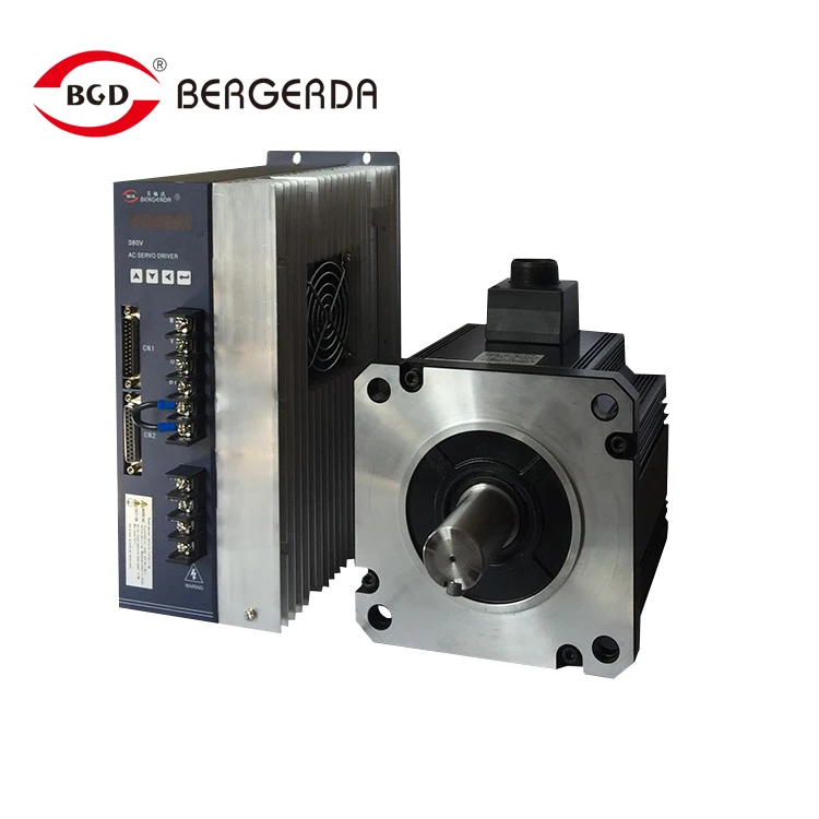 special for CNC machine replace GSK directly  Bergerda 1.2kw-3.8kw AC  Servo Motor With Tamawaga Encoder And Servo Drive