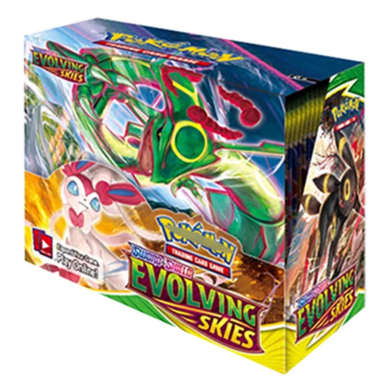 GL 360 шт. английская версия Pokrmoned Tcg развивающаяся игра небо коллекционные карты блестящие звезды бустер коробка коллекционная карточка детские игрушки