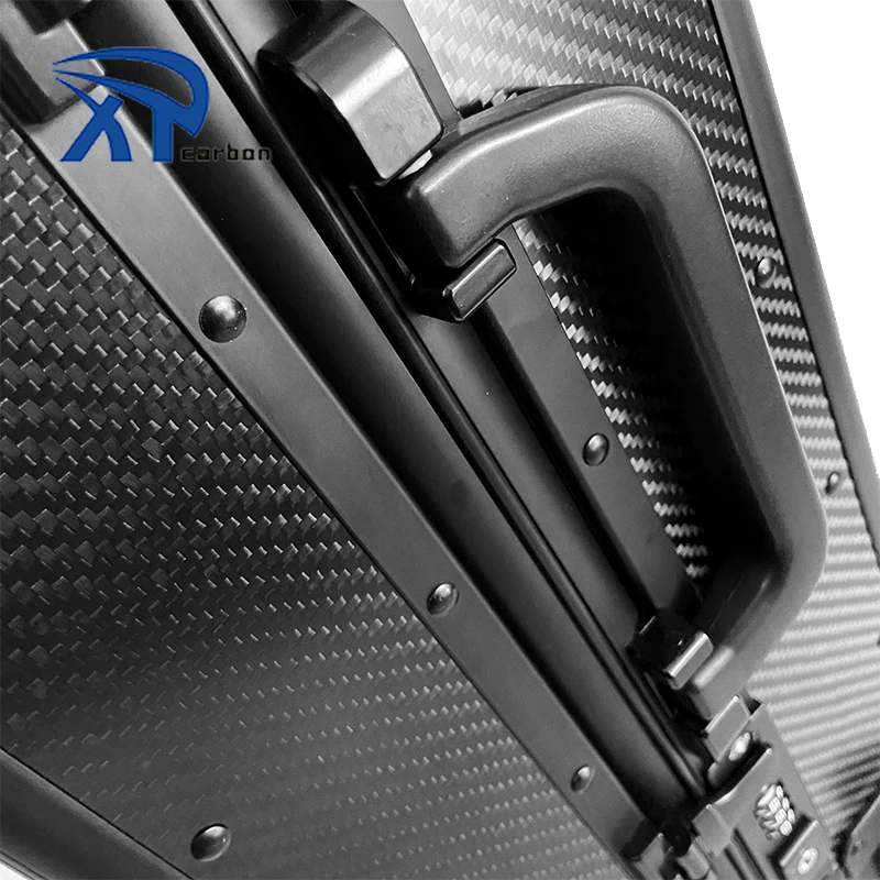 Factory Direct Sell 100% Carbon Fiber Twill matte Trolley Luggage Suitcase
