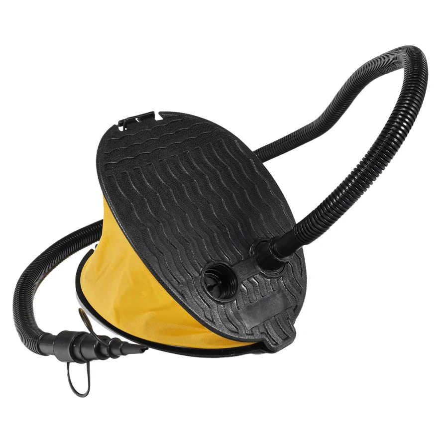 Multifunction Professional Inflatable plastic mini bellow foot air pump with long hose
