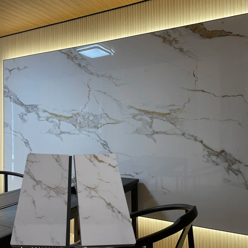 Marble sheet PVC wall panel Modern Design PET Marble Sheet Bamboo Charcoal Fiber Wall Panel Board 3D PVC Wall Panels