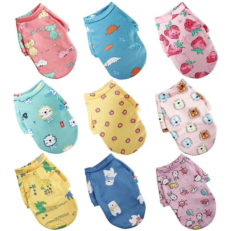 Manufacturer Wholesale Fashion Pet Dog Floral Clothes Spring Autumn Winter Sweater Luxury Dog Clothes