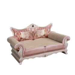 AliGan Cat scratchers pet toys sofa bed couch scratching pad pink different textures wave curved lounge indoor cats cardboard